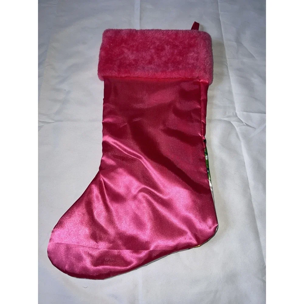 Disney Santa Minnie Mouse Kids Pink Christmas Holiday Stocking by Ruz New 17